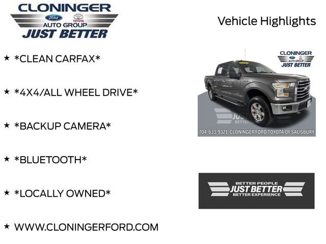 Used 2015 Ford F150 XLT w/ Equipment Group 301A Mid AWD/4WD image 3