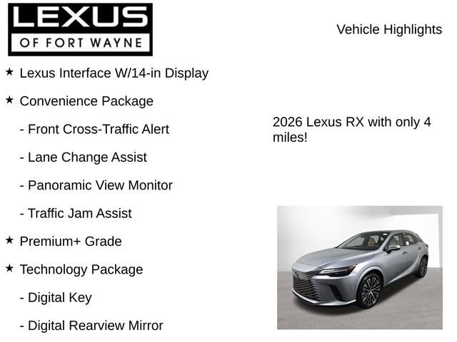 New 2026 Lexus RX 350 Premium Plus image 7