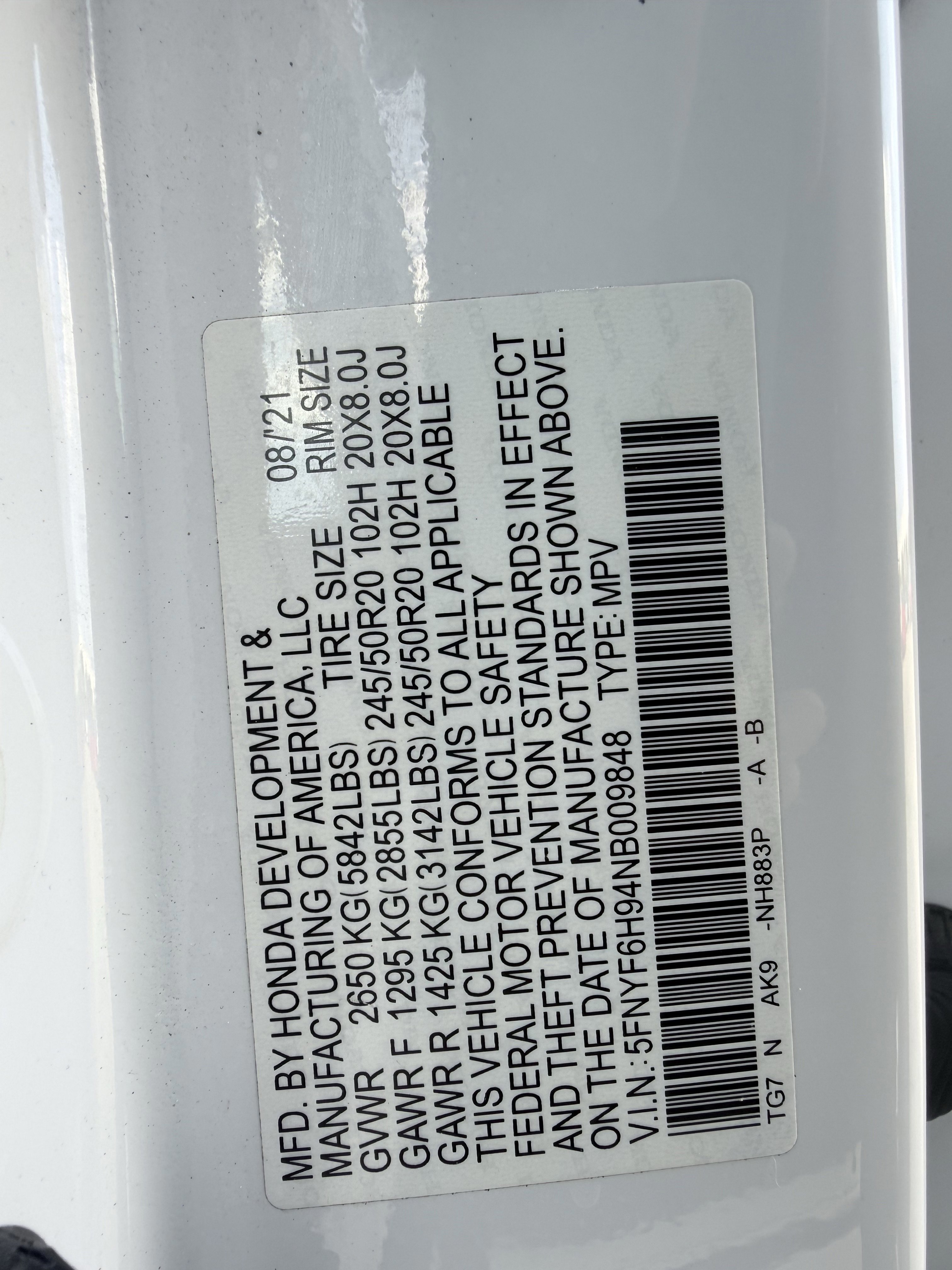 Used 2022 Honda Pilot Touring image 34