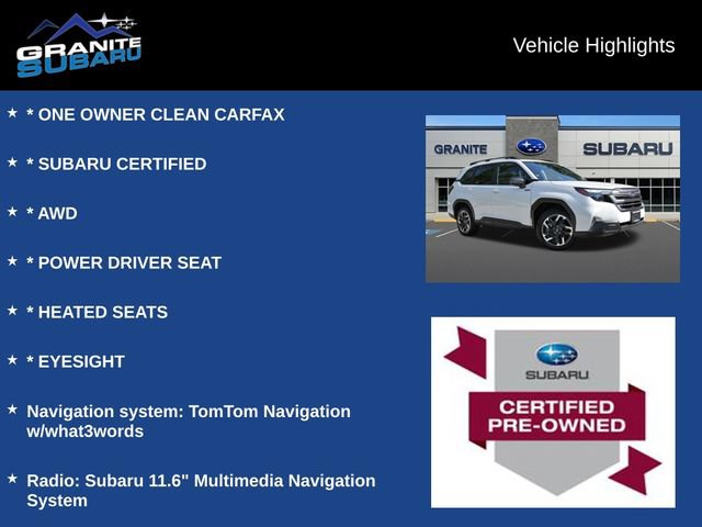 Used 2025 Subaru Forester Premium AWD/4WD image 2
