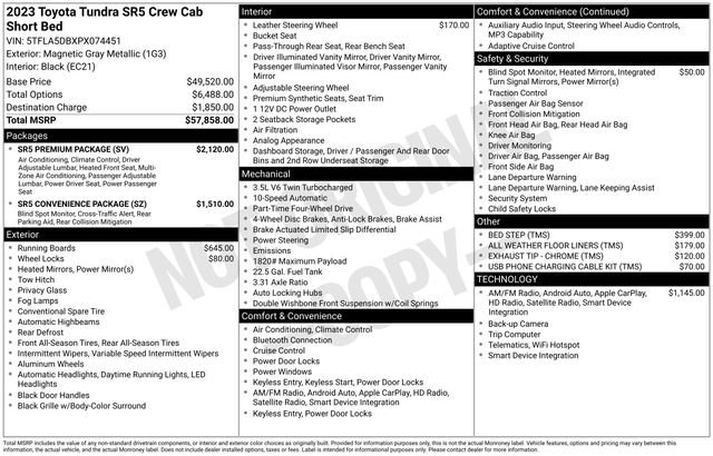 Used 2023 Toyota Tundra SR5 w/ SR5 Premium Package