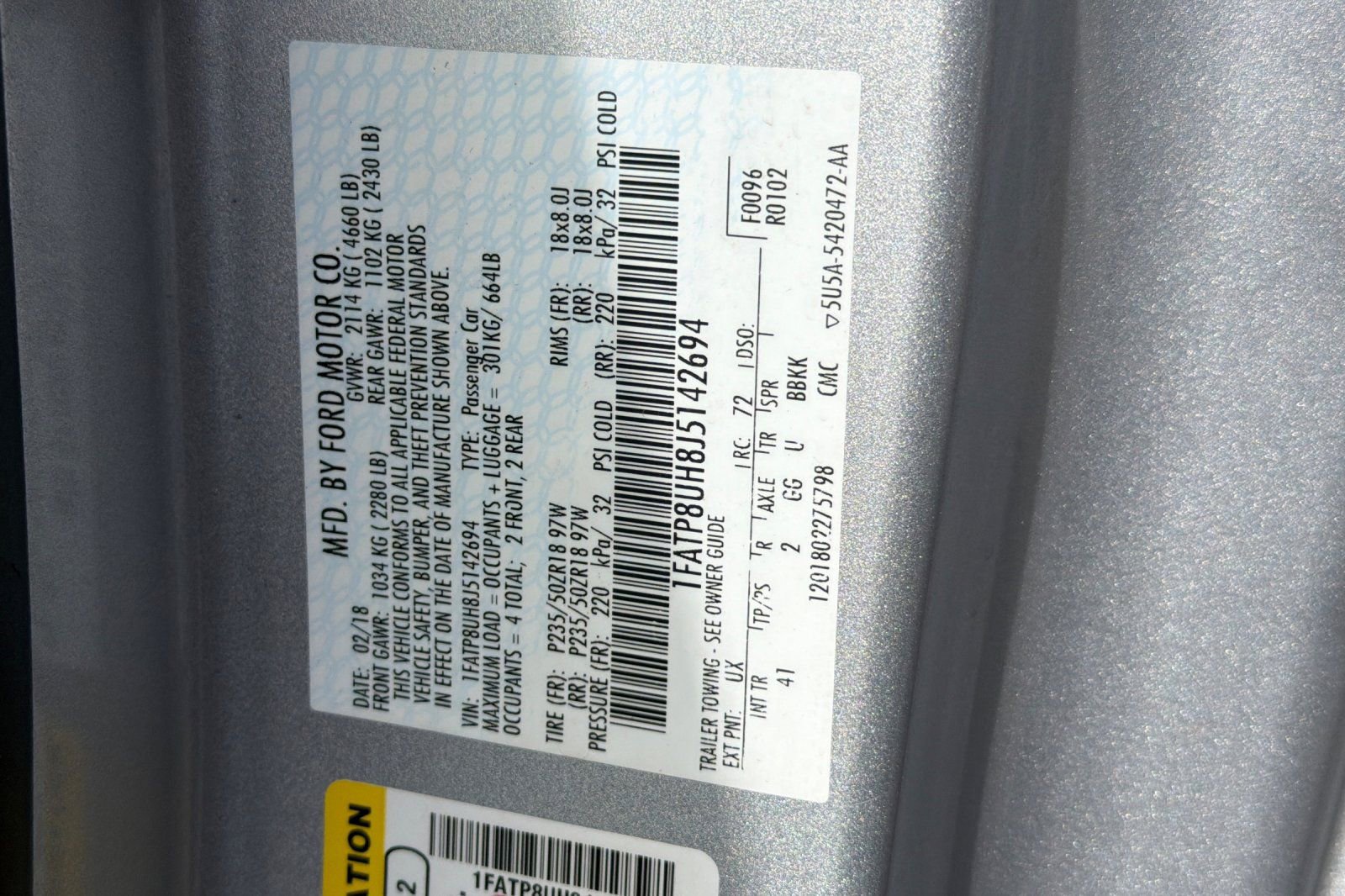 Used 2018 Ford Mustang Premium RWD image 27