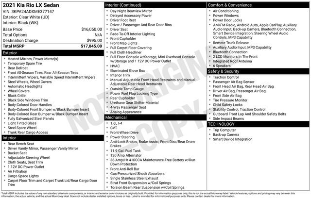 Used 2021 Kia Rio LX image 22