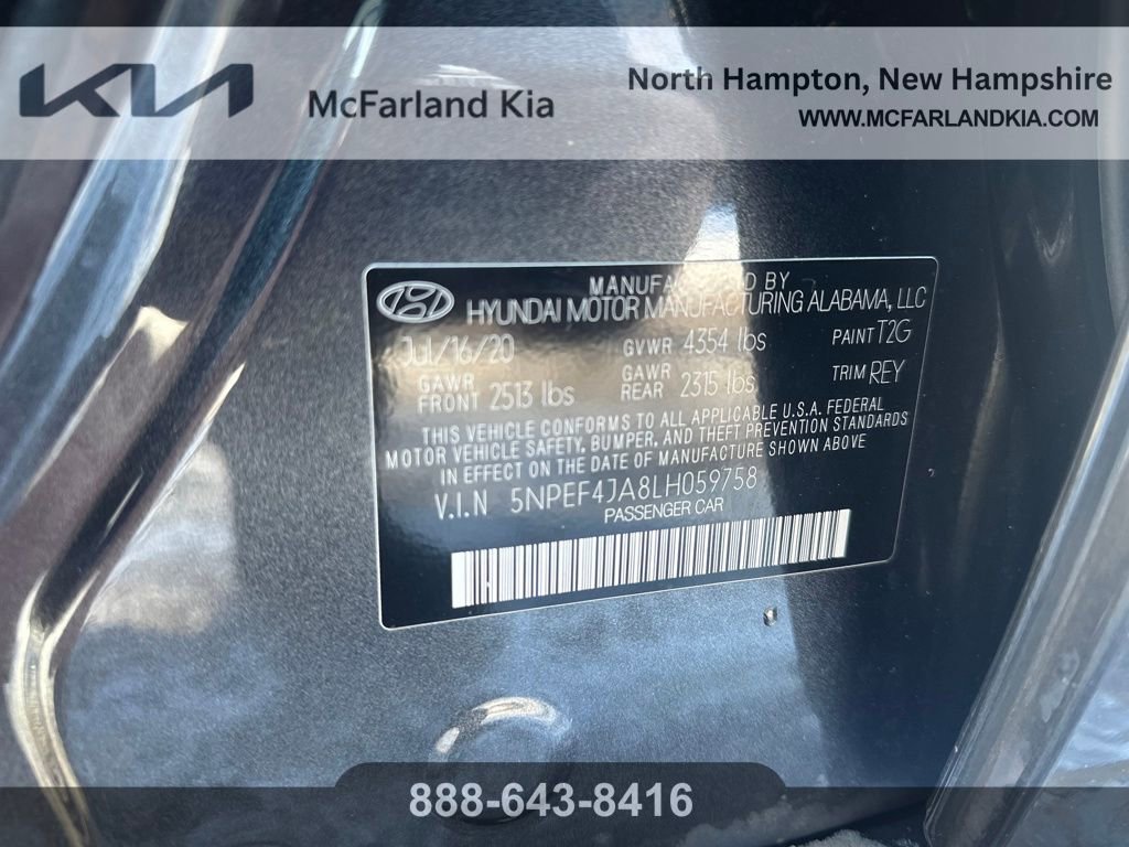 Used 2020 Hyundai Sonata SEL w/ Convenience Package image 25