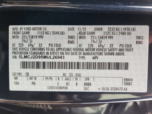 Certified 2021 Lincoln Corsair Reserve w/ Equipment Group 201A AWD/4WD image 27