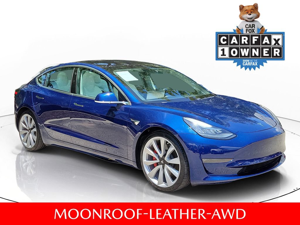 Used 2018 Tesla Model 3 Performance AWD/4WD image 1