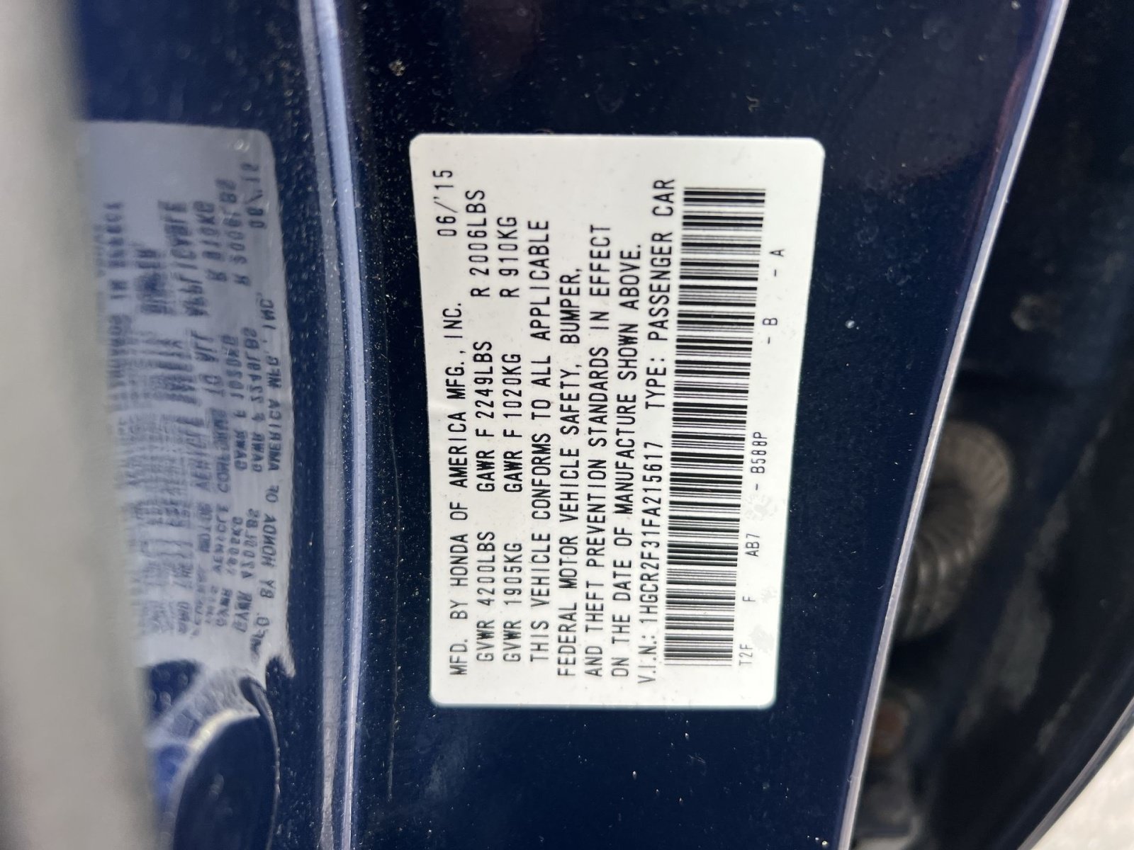 Used 2015 Honda Accord LX image 25