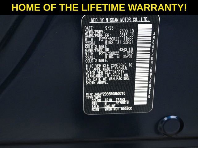 Used 2024 Nissan Armada Platinum w/ Captain's Chairs Package image 60