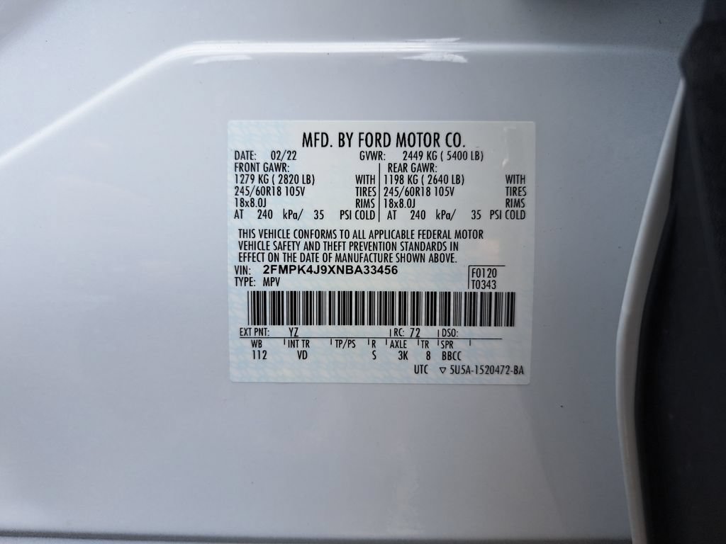 Used 2022 Ford Edge SEL w/ Convenience Package AWD/4WD image 34