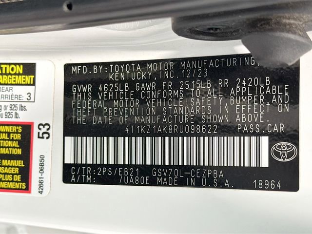 Certified 2024 Toyota Camry TRD w/ TRD Package w/JBL Audio FWD image 24