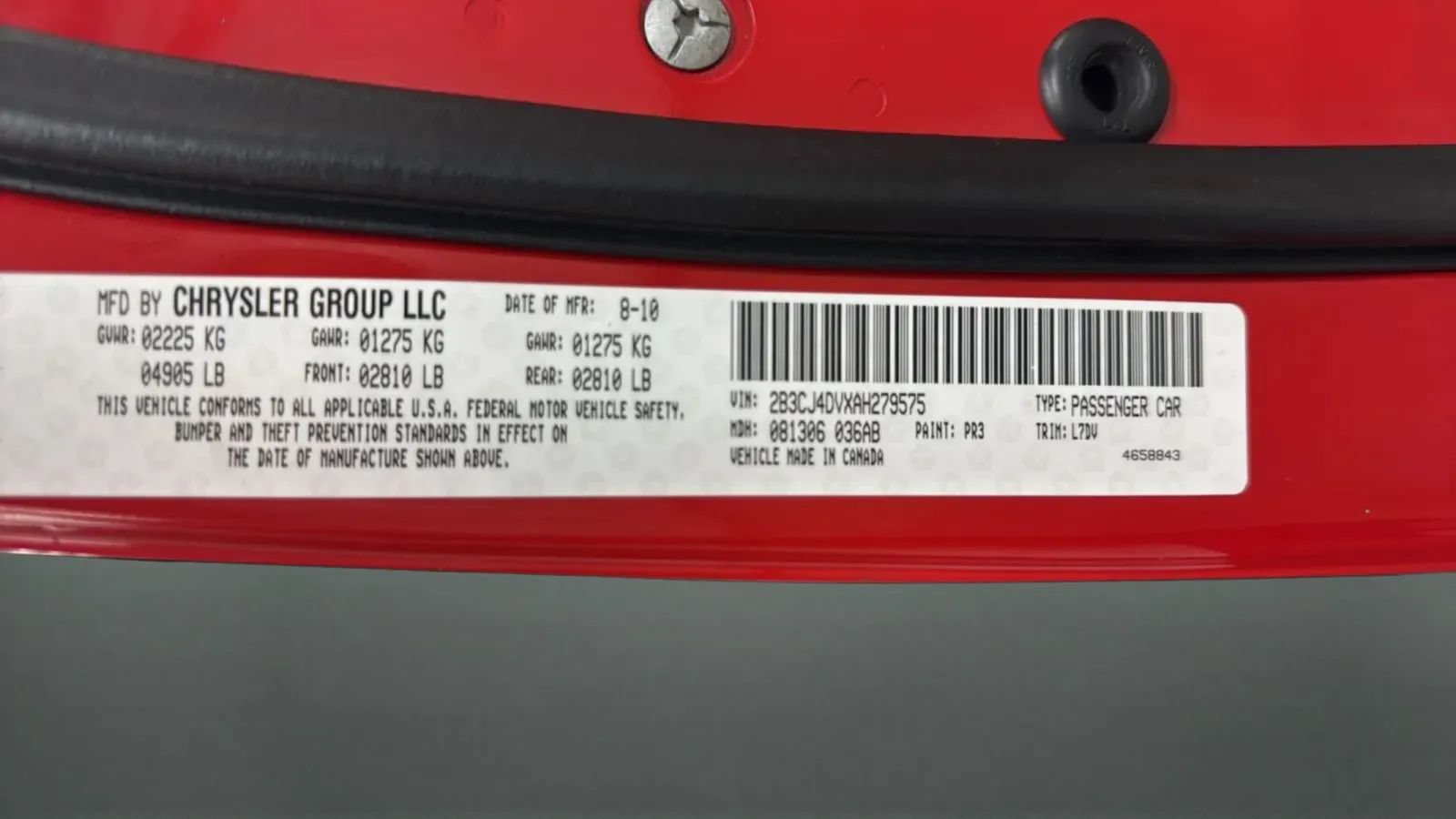 Used 2010 Dodge Challenger SE RWD image 9