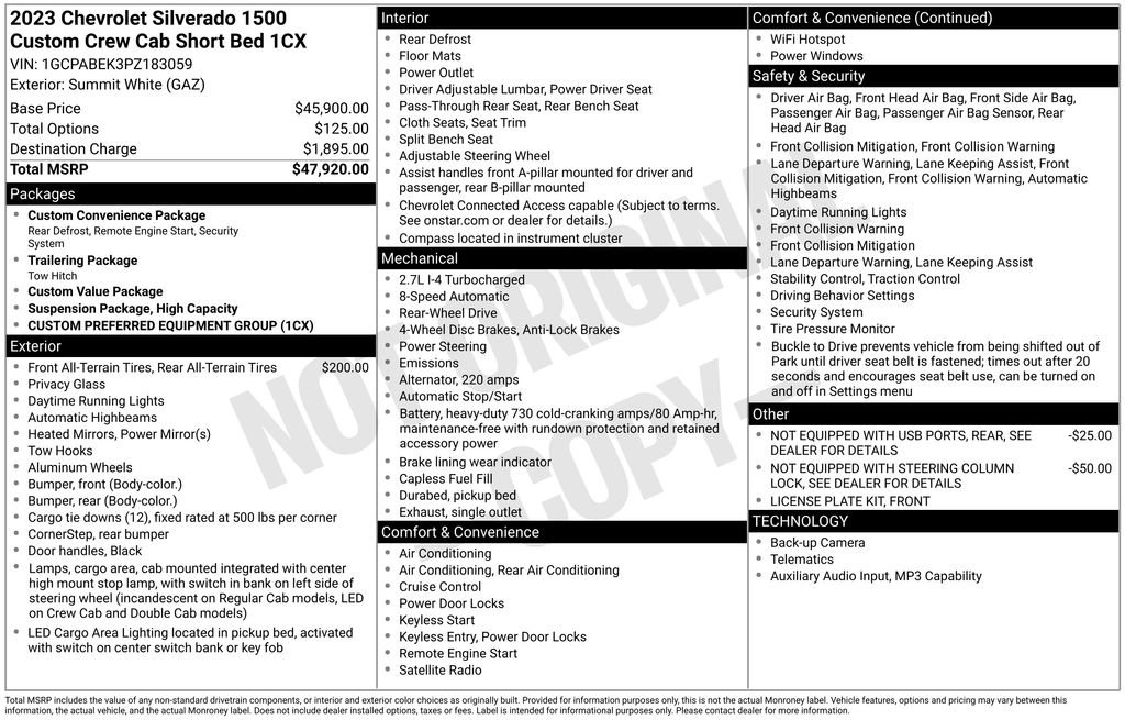 Used 2023 Chevrolet Silverado 1500 Custom RWD image 17