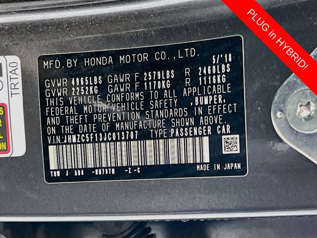 Used 2018 Honda Clarity Plug-In Hybrid image 13