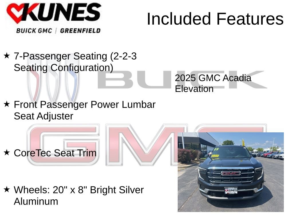 New 2025 GMC Acadia Elevation w/ Elevation Premium Package FWD image 4