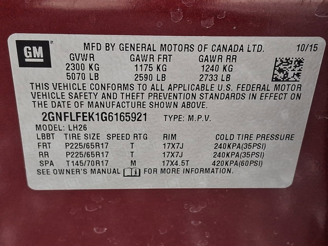 Used 2016 Chevrolet Equinox LT w/ Convenience Package image 26