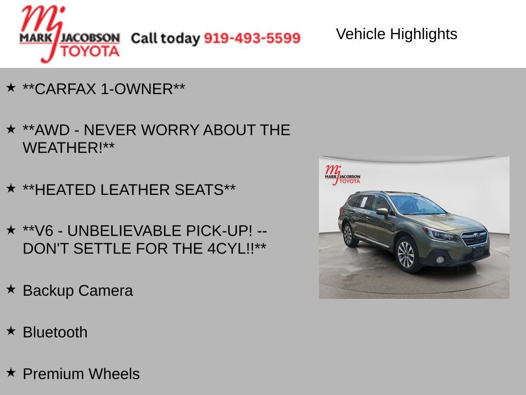 Used 2019 Subaru Outback 3.6R Touring AWD/4WD image 5