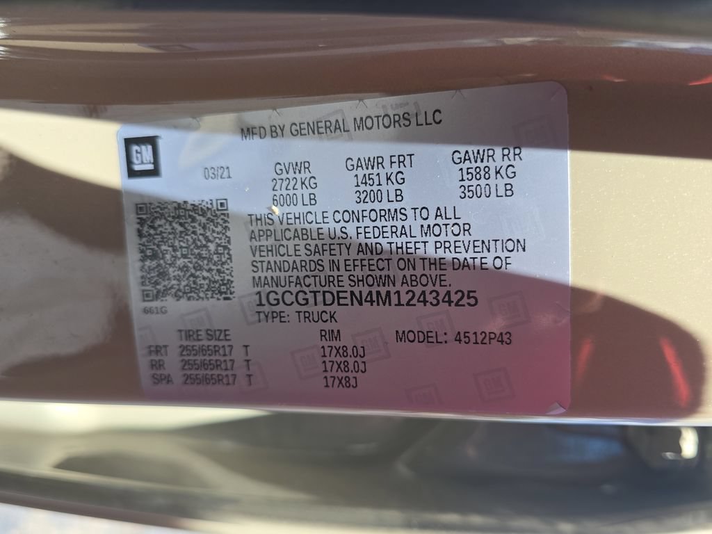 Used 2021 Chevrolet Colorado Z71 w/ Safety Package AWD/4WD image 34