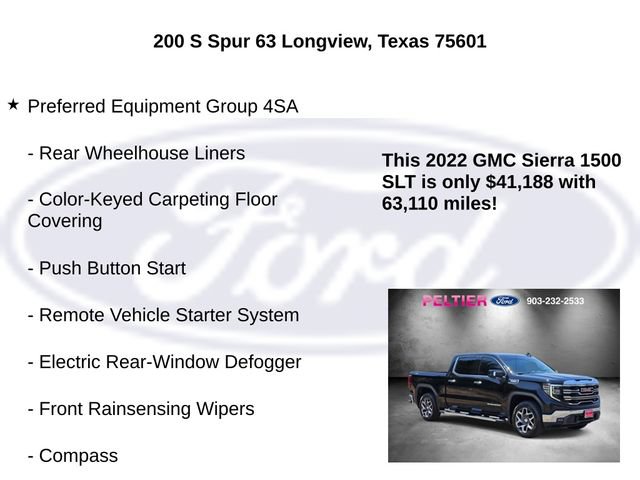 Used 2022 GMC Sierra 1500 SLT AWD/4WD image 10
