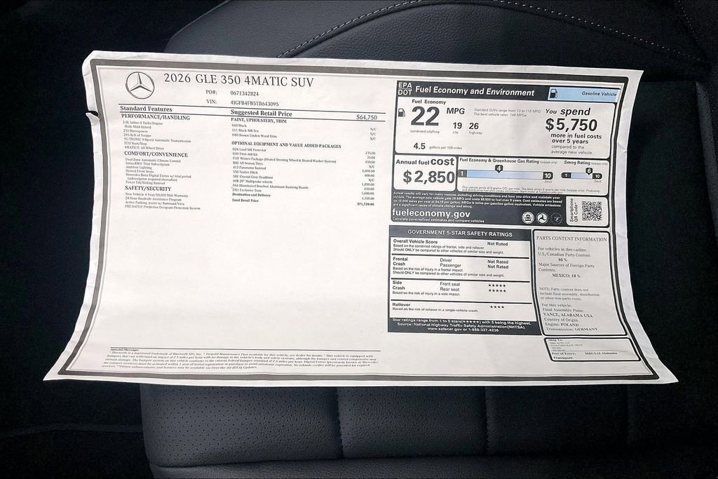 New 2026 Mercedes-Benz GLE 350 4MATIC image 19