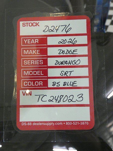 New 2026 Dodge Durango SRT Hellcat w/ Premium Group AWD/4WD image 31