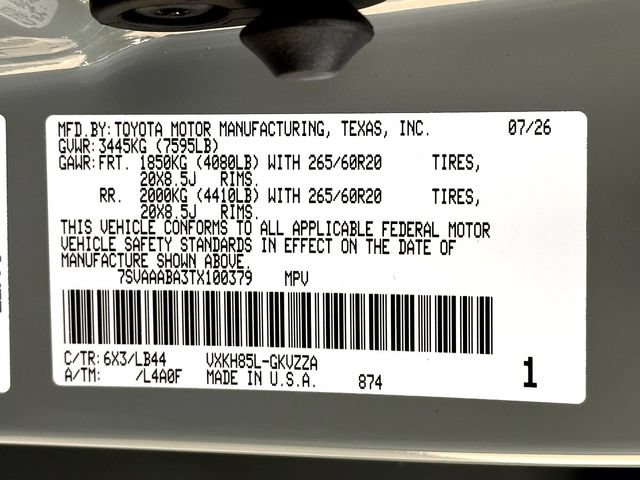 New 2026 Toyota Sequoia 1794 Edition AWD/4WD image 29