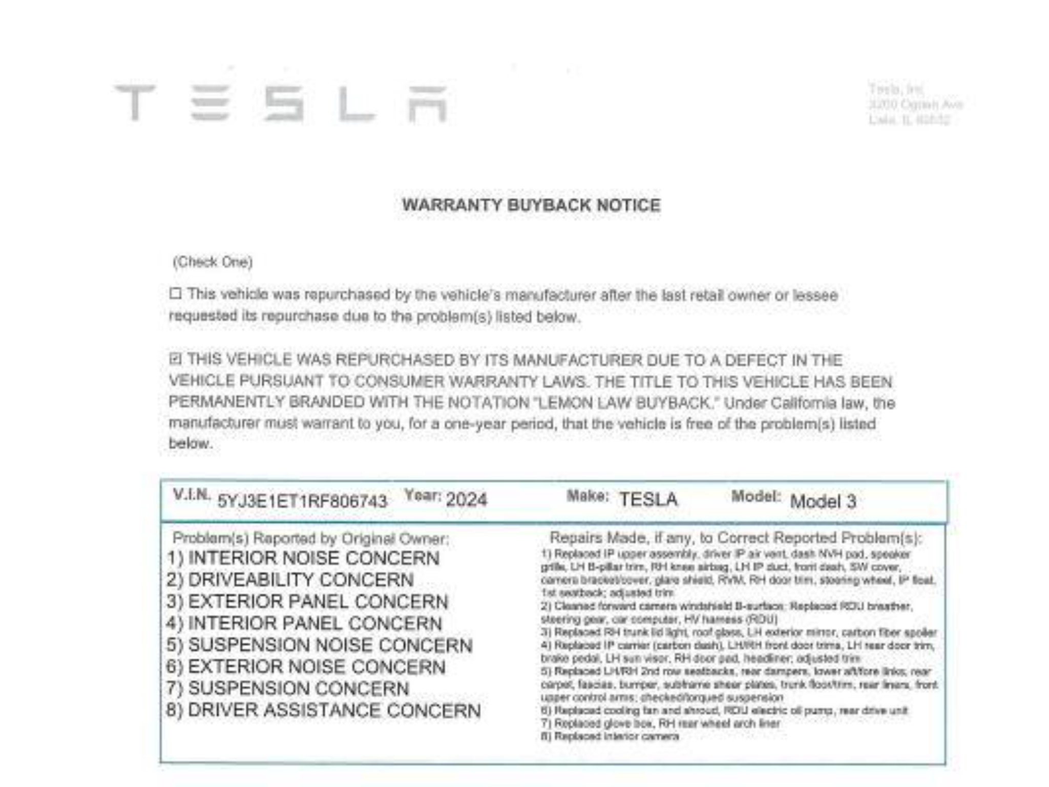 Used 2024 Tesla Model 3 Performance AWD/4WD image 3