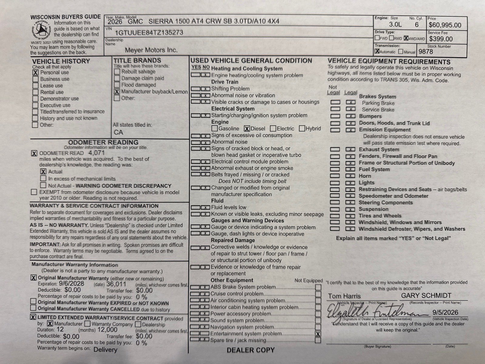 Used 2026 GMC Sierra 1500 AT4 w/ AT4 Premium Package AWD/4WD image 33