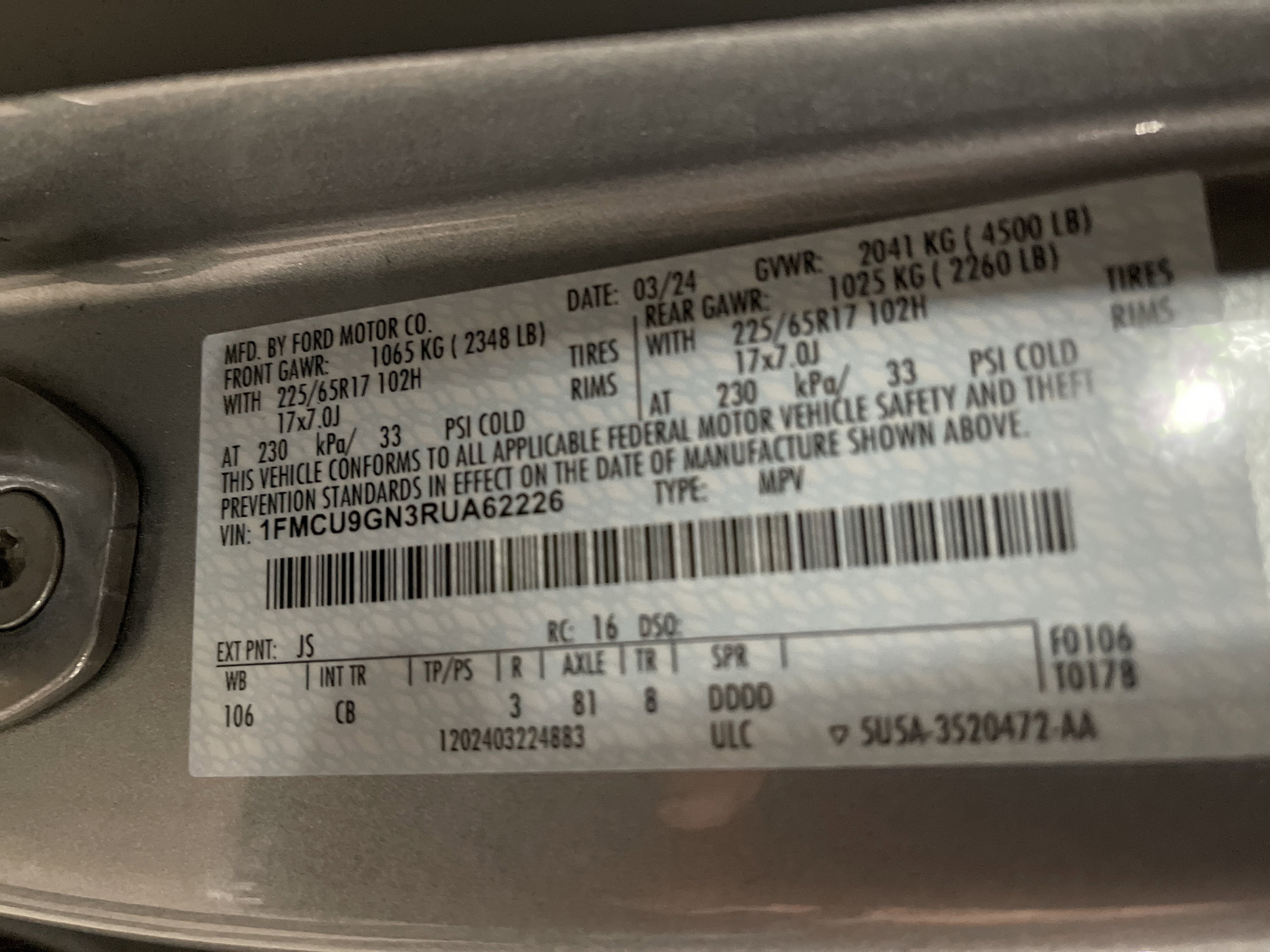 Used 2024 Ford Escape Active image 26