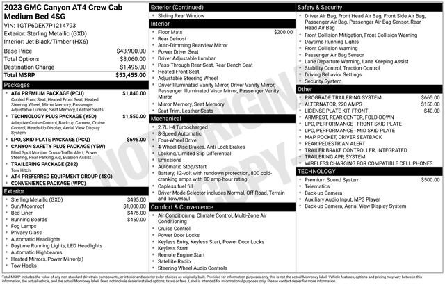 Used 2023 GMC Canyon AT4 w/ AT4 Premium Package image 6