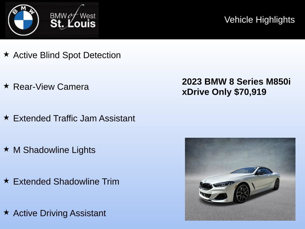 Used 2023 BMW M850i xDrive Convertible AWD/4WD image 16