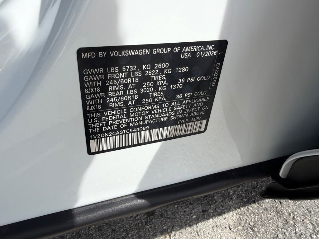 New 2026 Volkswagen Atlas SE image 31