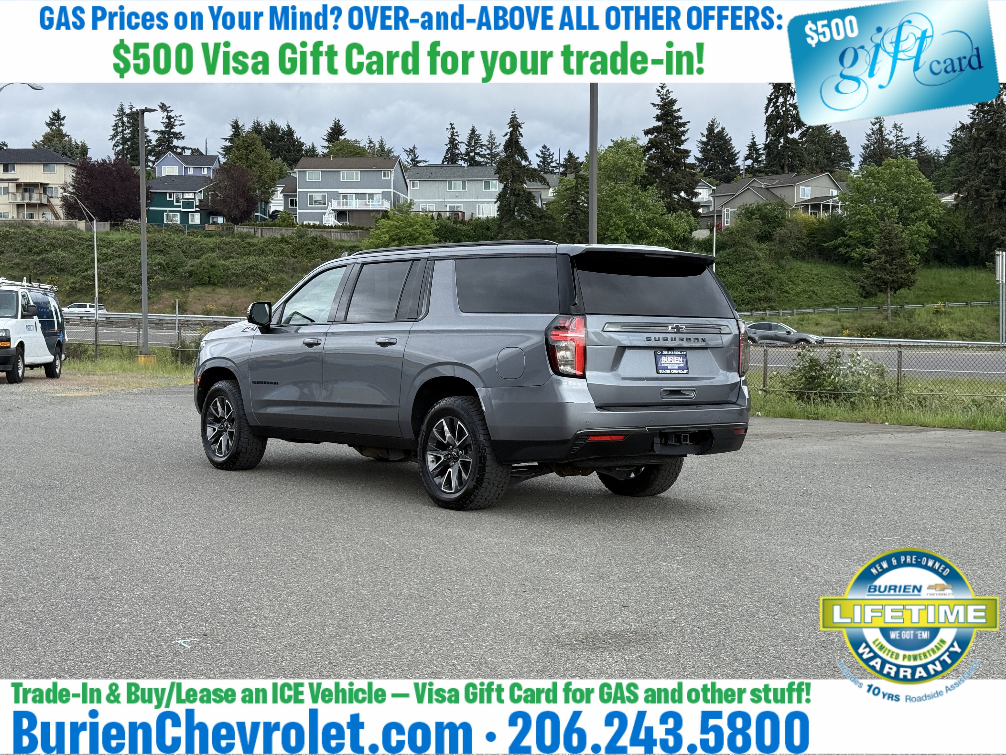 Used 2022 Chevrolet Suburban Z71 w/ Luxury Package AWD/4WD image 44