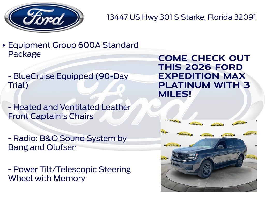 New 2026 Ford Expedition Max Platinum w/ Stealth Appearance Package AWD/4WD image 20