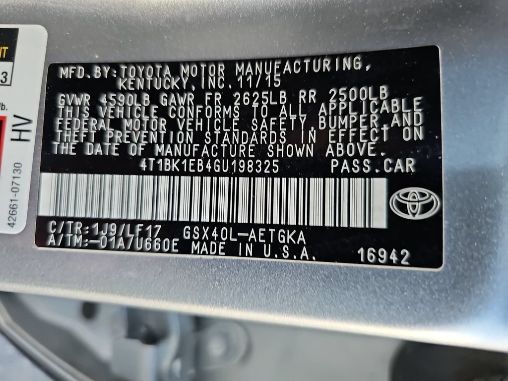 Used 2016 Toyota Avalon XLE Premium w/ Protection Package FWD image 25