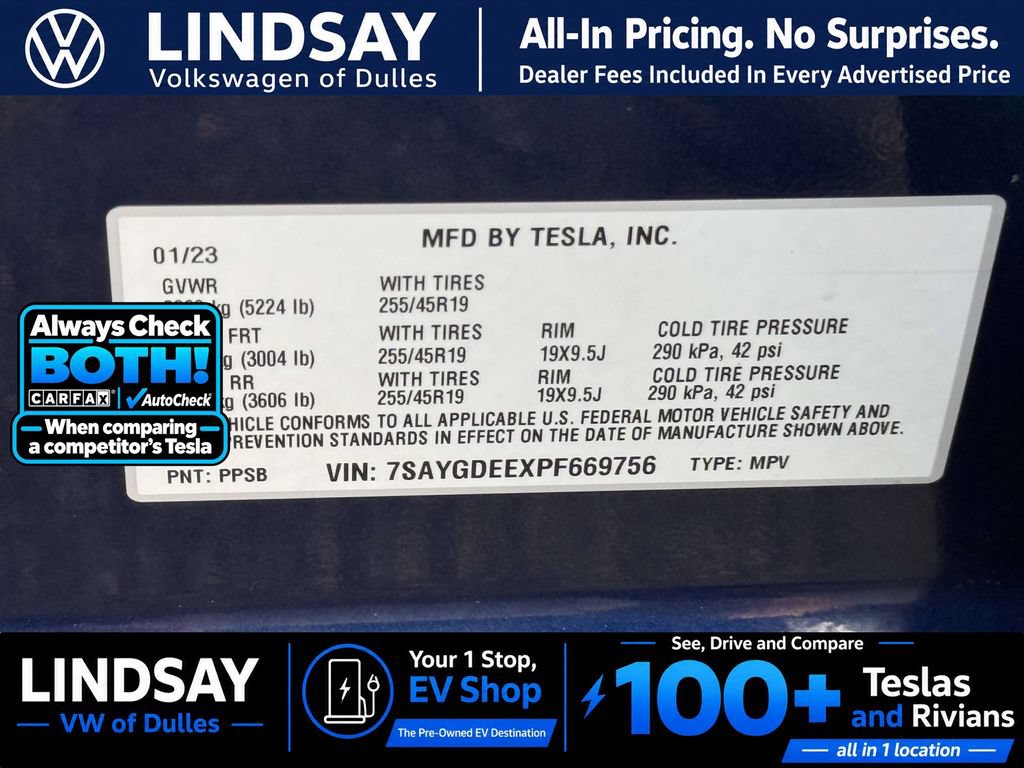 Used 2023 Tesla Model Y Long Range AWD/4WD image 31