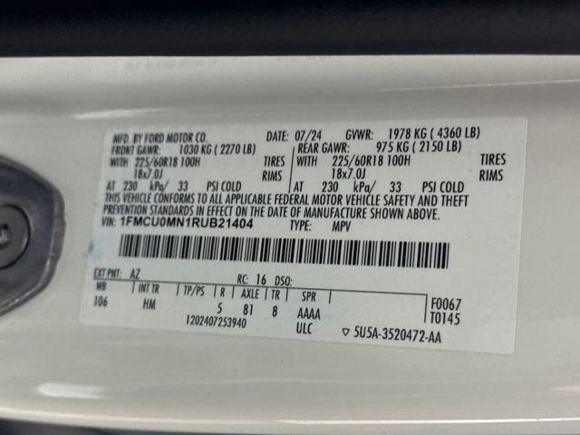 Used 2024 Ford Escape ST-Line w/ Tech Pack #1 image 27