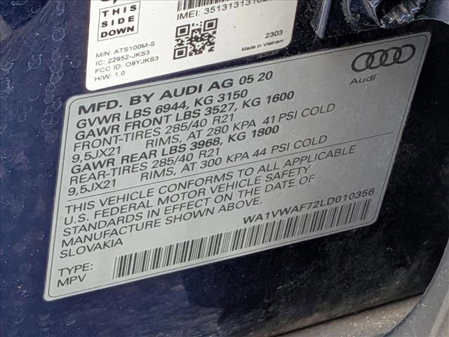 Used 2020 Audi SQ7 Prestige w/ Prestige Package AWD/4WD image 25
