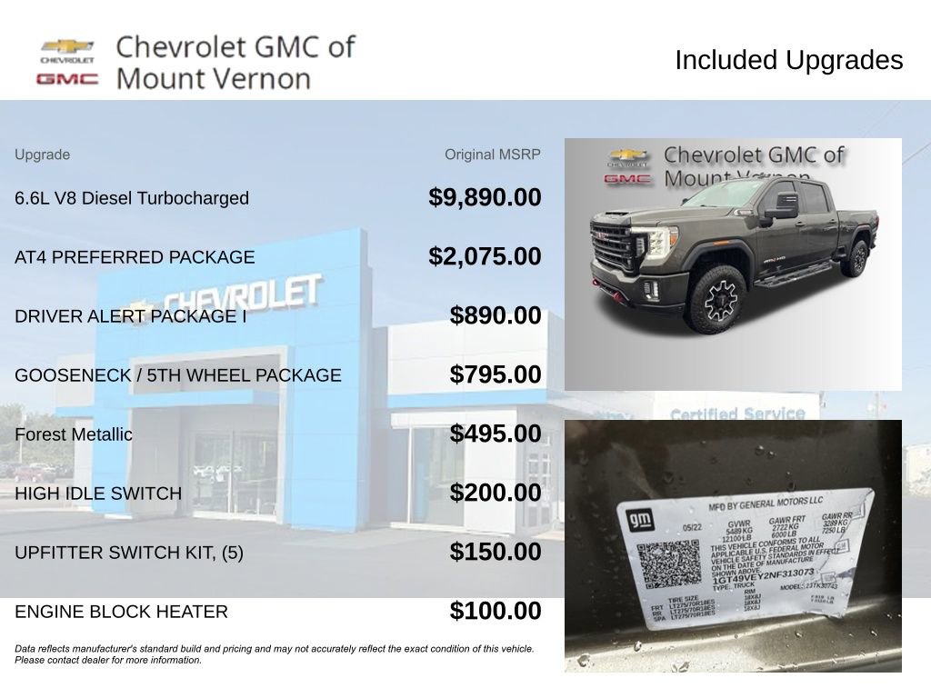 Used 2022 GMC Sierra 3500 AT4 w/ AT4 Preferred Package image 6