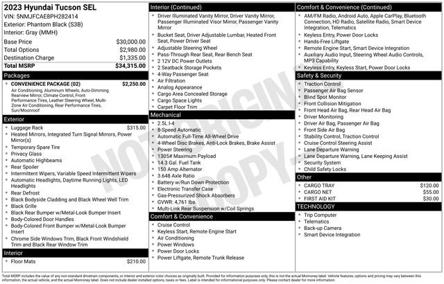 Used 2023 Hyundai Tucson SEL w/ Convenience Package AWD/4WD image 10