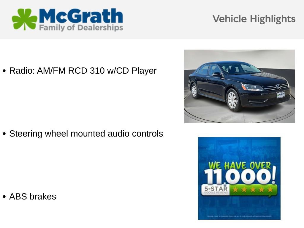 Used 2013 Volkswagen Passat 2.5 S FWD image 5