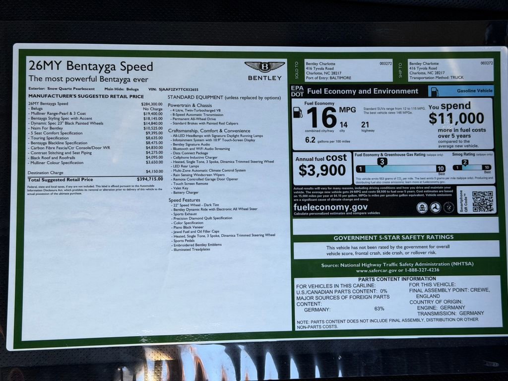 New 2026 Bentley Bentayga Speed image 37