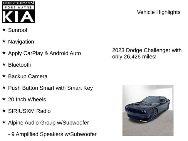 Used 2023 Dodge Challenger GT w/ Blacktop Package image 8