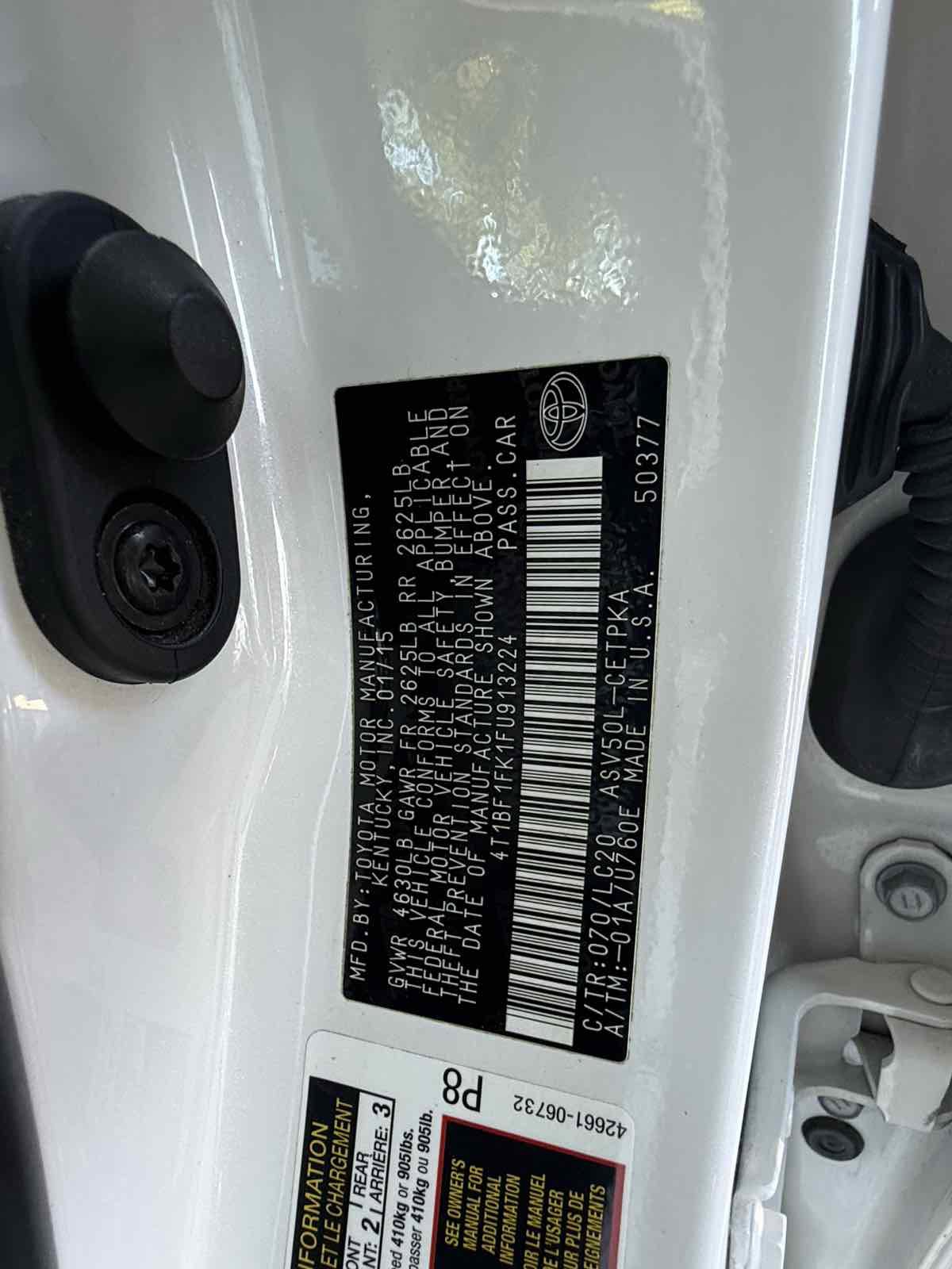 Used 2015 Toyota Camry XSE w/ Moonroof Package image 26