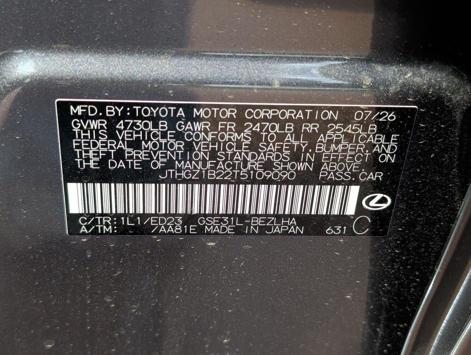 New 2026 Lexus IS 350 F Sport RWD image 30