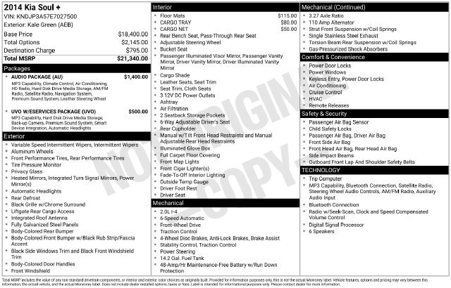 Used 2014 Kia Soul + w/ Audio Package FWD image 19