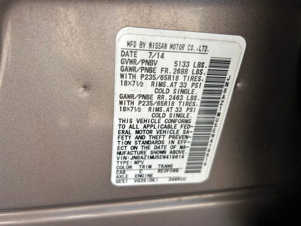 Used 2014 Nissan Murano SV w/ Value Package image 10