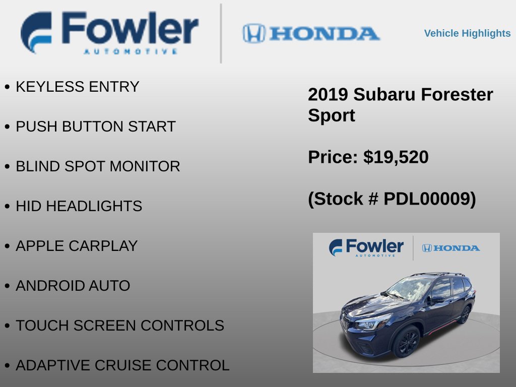 Used 2019 Subaru Forester Sport w/ Popular Package #2 AWD/4WD image 8