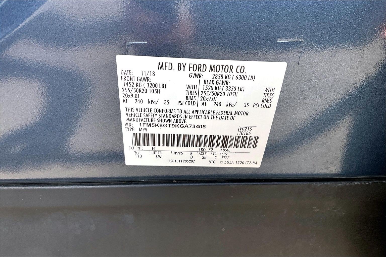 Used 2019 Ford Explorer Sport w/ Equipment Group 401A AWD/4WD image 35