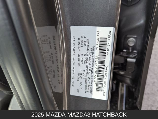 Certified 2025 MAZDA MAZDA3 s FWD image 28