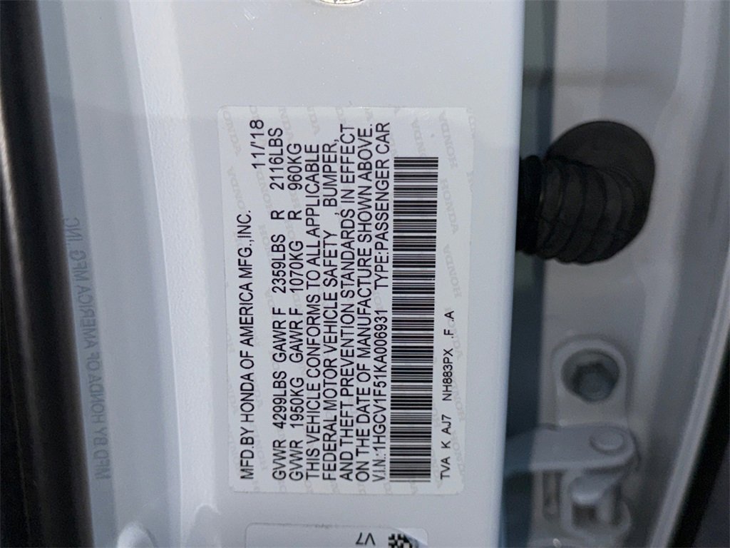 Used 2019 Honda Accord EX-L image 27